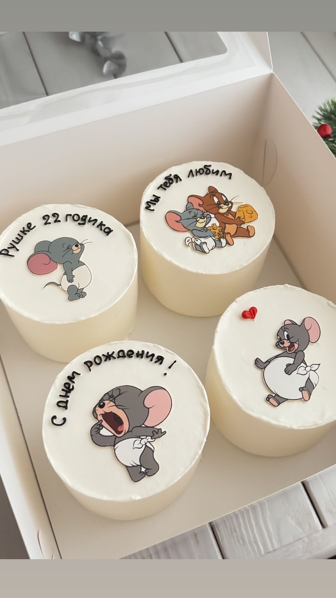 Bento tort Happy Birthday 4-X Tom and Jerry - Tort sifarişi